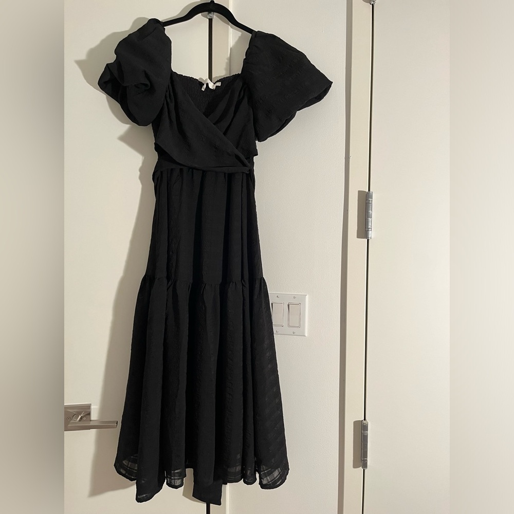 ASTR the label sonnet dress in black